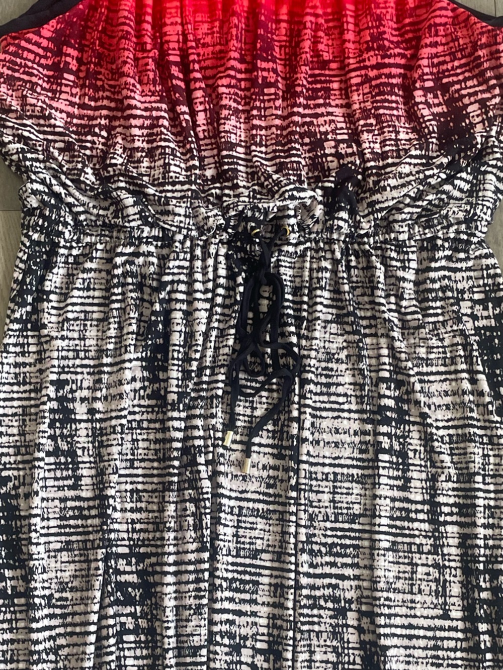 Calvin Klein Red to Black Ombre Halter Dress 🔥 Size 1X - Like New - Picture 8 of 9